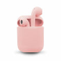 inPods i12 Airpods_ pink color TWS wireless earbuds headset headphones Bluetooth 5.0 high quality stereo sound built in mic touch sensors with charging case for all phones(IOS & Android). 