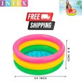 Intex Swimming Pool Inflated Swimming Pool for Kids Outdoor Sports Water Play Multicolor 2 feet 57107. 
