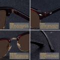 SPLOV Semi Rimless Polarized Sunglasses Men Women Vintage Metal Sun Glasses Classic Half Frame Driving Eyewear Oculos De Sol. 