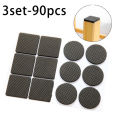 30Pcs/Set Non-slip Self Adhesive Furniture Rubber Table Chair Feet Pads Round Square Sofa Chair Leg Sticky Pad Floor Protectors Mat. 