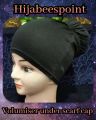 Women’s Black Jura Hijab Cap Volumizer Headwear for Modest Style. 