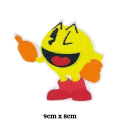 Pac Man Funny Smiling Embroidered Iron On Patch Sew On Badge For Bags Caps T Shirts Jeans Applique. 