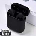 TWIST Original  I12 White-Black & i7s Airpods_ with Super Sound & High Quality Touch Sensors True Stereo Headphones with Built in Mic 10m Transmission Bluetooth Wireless Earbuds , Charging Case Sport Headset for all Bluetooth Smart devices.. 