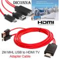 MHL to HDMI Adapter Micro USB to HDMI 1080P HD TV Cable Adapter for Android Samsung Phones. 