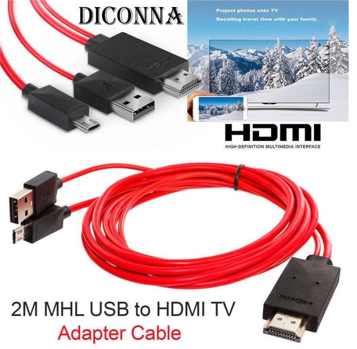 MHL to HDMI Adapter Micro USB to HDMI 1080P HD TV Cable Adapter for Android Samsung Phones