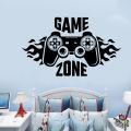 bellylady Carved Game Zone Wall Sticker Mural Wallpaper for Kids Boys Room Decals Gaming Poster Decor. 