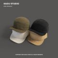 Men's Japanese Solid Color Soft Brim Baseball Cap Personality Five Pieces Patchwork Retro Soft Peaked Cap Children. 