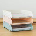 File Storage Tray Stackable File Storage Rack A4 Paper Box Stationery Shelf. 