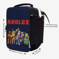 Roblox - Lunch Bag with option to carry water bottle. Digitally printed on Fabric by Traverse. 