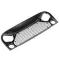 RC Grill Body Nylon Angry Eyes Grille 1:10 Car Front Accessory Set for Jeep Wrangler Crawler. 