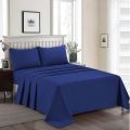 Apricot 100% High Quality Fine Soft Rich Cotton 3PCS Flat Bedsheet In Dyed Colors King Size. 