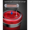 Dextro Rechargeable Solar Energy Car LED Ashtray Car Trash Can Removable - lighters for smoking. 