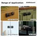 Baby Safety Transparent Refrigerator Freezer Latch Lock French Fridge Door Lock, Freezer Lock, Invisible Cupboard Locket - KiddieGuard. 