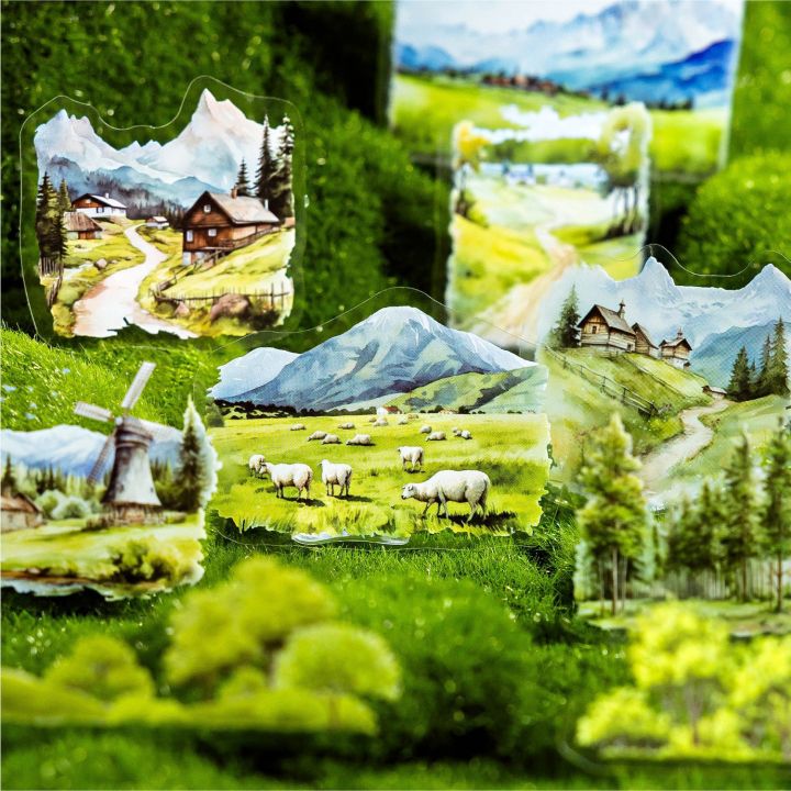 Panda Online 30PCS Forest And Forest Natural Series PET Waterproof ...