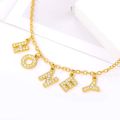 Crystal Collier Daddy Choker Necklace Women AAA Zircon Gold Chain Baby Angel Necklace Charm Chains Collares Jewelry Couple Gift. 