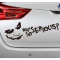 Why so serious joker Sticker for Car cars laptop laptops mobile mobiles  fridge Stylish Stickers multi purpose. 
