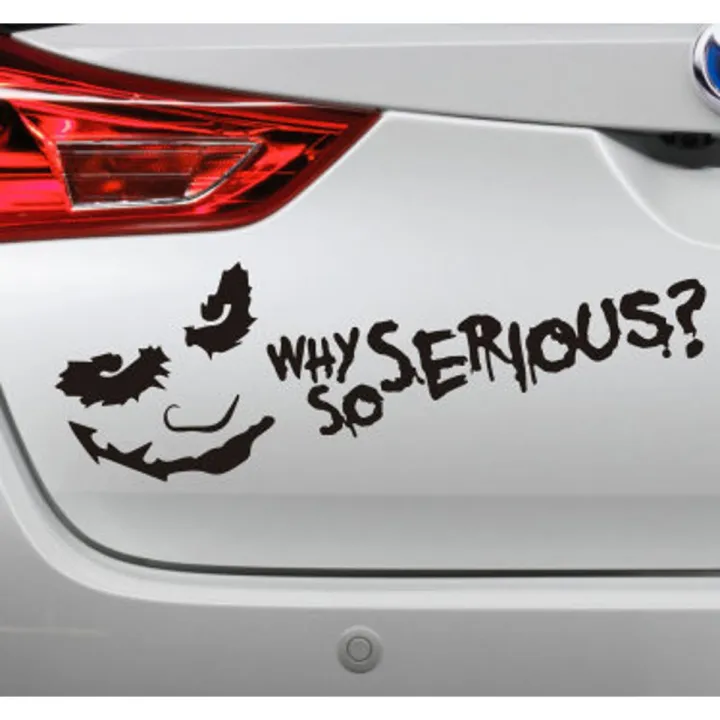 Why so serious joker Sticker for Car cars laptop laptops mobile mobiles  fridge Stylish Stickers multi purpose