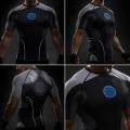 【BestGO】Mens Compression Shirts Iron Man Printed Quick Dry T-shirts Fitness Training Tight Sport Running Athletic Tops. 