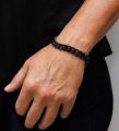 Pack of 4 Black Watch, Chain Bracelet, Ring, Bar Locket Set for Men/Boys. 