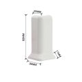 High Quality 82MM Height Baseboard Corner Blocks Inside and Outside Corners Self Adhesive Wall Base Moulding Trim Connector Skirting Board Wall Corner Decor. 