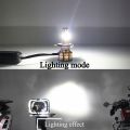 Universal M3 Motorbike Led Headlight Bulb Three Colour Flash With Fan. 