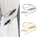 Buckle Open Mouth Design Portable Decorative Alloy Curtain Holder. 