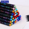 6PCS/Set DIY Pencil HB Diamond Printing Color Pencil Stationery Items Drawing Supplies Cute Pencils School Office Stationery. 