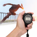 Digital Sport Stopwatch Timer, Black Sports Stopwatch Waterproof Alarm Clock Function Easy To Read Multifunction for Racing for Swimming for Judging. 