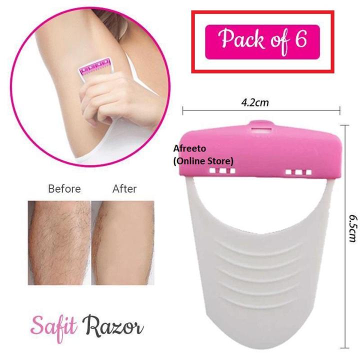 Pack of - 6 Sofit Razor for Women Hair remover Women Safety Razor Shaver Trimmer for Girls