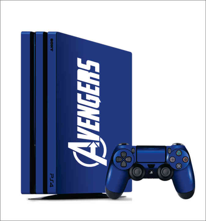 Sony%20Ps4%20Pro%20Skins%20Avengers%20Style%20with%202%20Controllers(%20just%20skin%20not%20play%20station)%20-%20Image%203