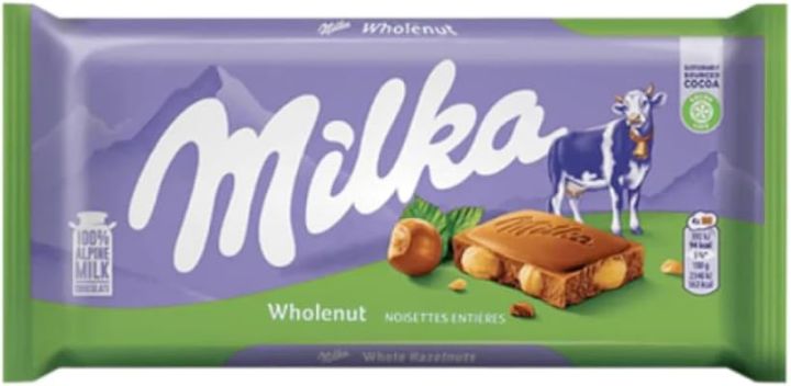 Chocolate | MILKA Whole Hazelnut Milk Chocolate |(3.5oz / 100g Bar) |In original & best quality