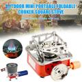 Portable Gas Stove | Mini Gas Stove - Travel Gas Stove - Efficient Cooking Anywhere, Fast Heating, Compact Design - Ideal For Camping, Outdoor Adventures & Emergency Situations Stove - Ultra Light Camping Stove. 