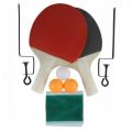 Table Tennis Racket Bat with Net Three Balls and metal poles For Kids. 
