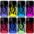 【Dislikelike】Applicable iPhone15XR Green Flame Phone Case green Flames phone case. 