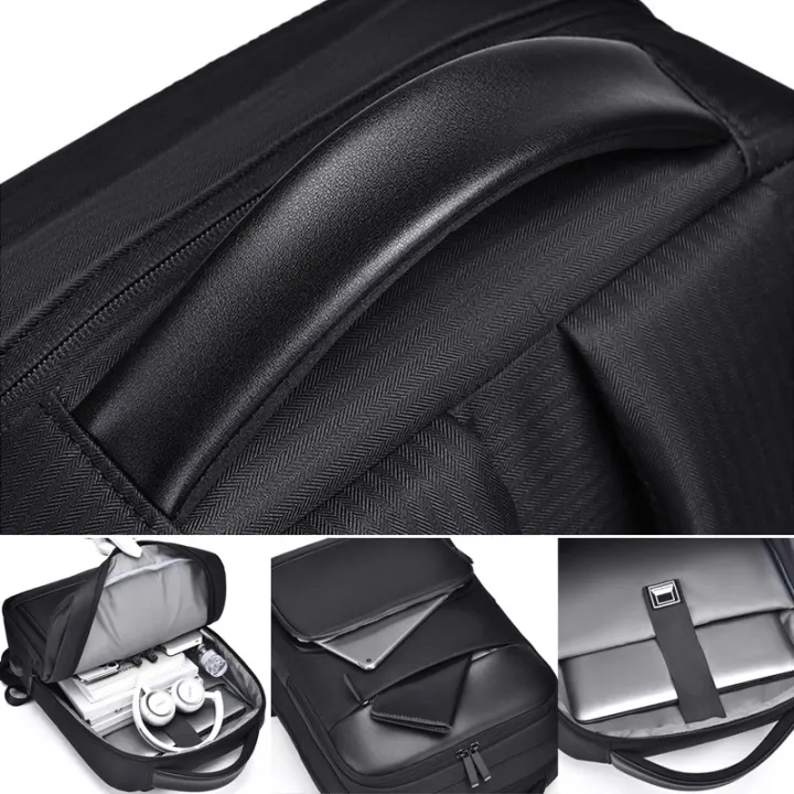 BAG%20CITY%20%7C%20Orion%20Pro%20Waterproof%20Nylon%20Laptop%20Backpack%20for%2015.6"%20Laptops%20-%20Elegant%20Black%20Travel%20Bag%20-%20Image%204