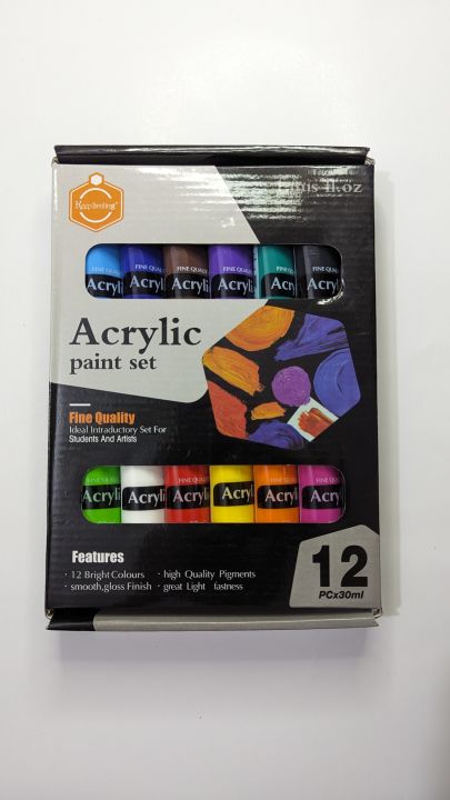 Keep%20Smiling%20Acrylic%20Paint%2030ml%20-%20Pack%20Of%2012%20-%20Image%202