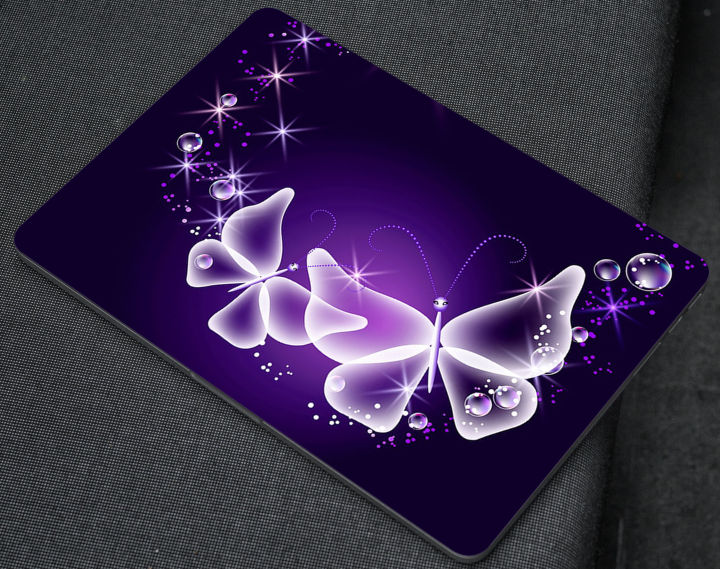 Butterfly Abstract Glow Neon Laptop Skin Vinyl Stickers 12 13 14 15 15.6 Inches Inches Notebook Laptop Skin Sticker For All Laptops