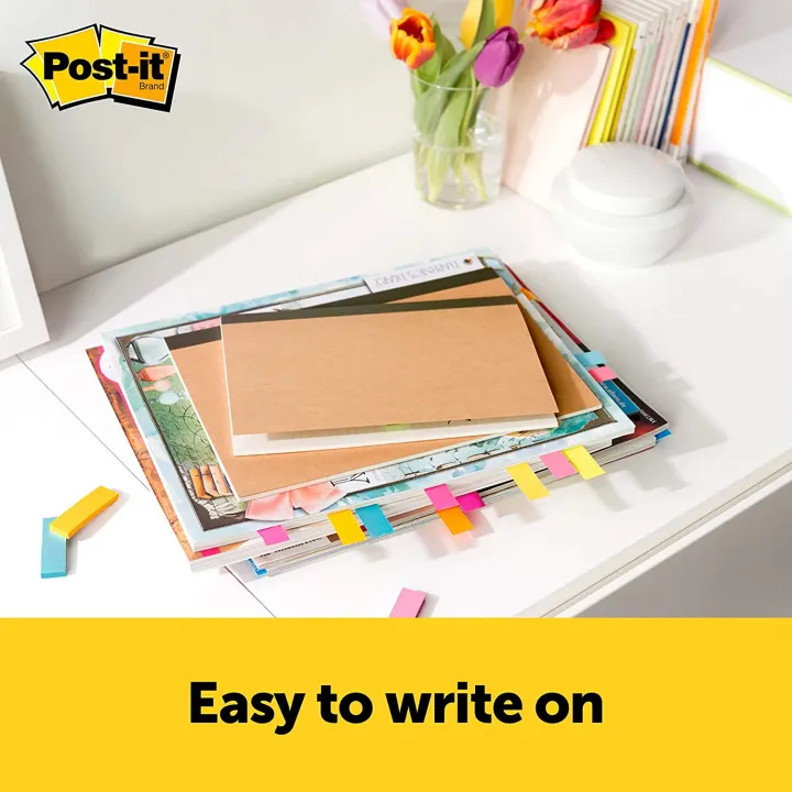 Post-it%20Page%20Marker.%20pack%20of%203%20pads%20100%20sheets,%203%20x%203%20in%20x%20(76%20x%2076%20mm).Flags%20Tabs%20Page%20Markers%20Small%20Sticky%20notes,%20for%20Temporary%20Marking%20and%20Noting%20In%20Books.%20Sticks%20securely%20removes%20cleanly.%203%20colors/pack%20-%20Image%202