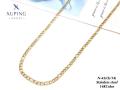 TTM-N7116 Xuping jewelry wholesale hip hop men jewelry ladies jewelry chain 14K gold plated stainless steel necklace. 