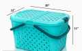 Plastic Mighty basket / baby basket / Storage basket with Lid large size. 