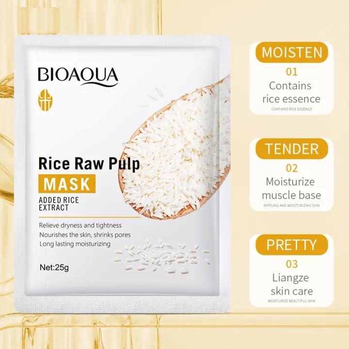 BIOAQUA%20Rice%20Face%20Sheet%20Mask%20for%20Dark%20Spots,%20Pores%20&%20Dull%20Skin%20-%20Brightening%20-%20Image%203