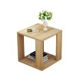 Sofa side table bedside table modern square end side table with storage shelf living room bedroom furniture in Ready To Assemble Form. 