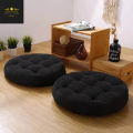 [Crownstage] Round Floor Cushions | Ball Fiber Filled - Round Floor Cushions 1 Pair = 2 Pieces | 100% Premium Comfort. 