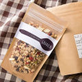 50 pcs 16x24cm Front transparent back Kraft Standup pouch for Packaging of Salt, Granula, Spices, Moringa, Dry fruits. 