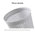 Portable Mini Plastic Pen Holder Hollow Pen Holder Simple White/Grey Storage Tube Anti-skid Protrusions Storager Baskets Box. 