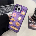 Cartoon Jelly Cat Croissant Bread Cake Case For Samsung Galaxy S24 S23 S22 S21 S20 Plus Ultra FE A55 A35 A54 A53 A15 A06 A52 A52S Casing Trend Premium IMD Soft Silicone Edge Cover. 