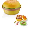 Lunch Box Kids Tiffin Box For School Burger Shaped Meal-it Box Large Lunch Box with Portions. 