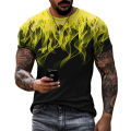 Fashion flame 3D printed T shirt men Street hip hop T-shirt summer fire pattern casual street pop mens short sleeve tshirt top. 
