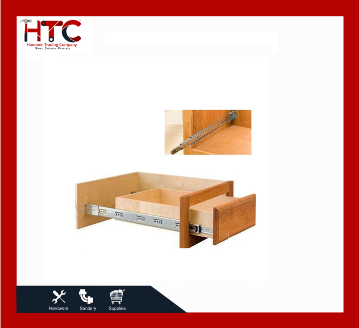 Ball Bearing Drawer Slides | Heavy Duty Sliding Channels (12-20 Inch)