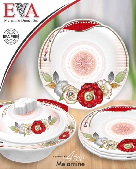 Melamine Dinner set 72pcs (Dinner set)(Dinner set plastic)(8 persons serving dinner set)(72pcs dinner set)